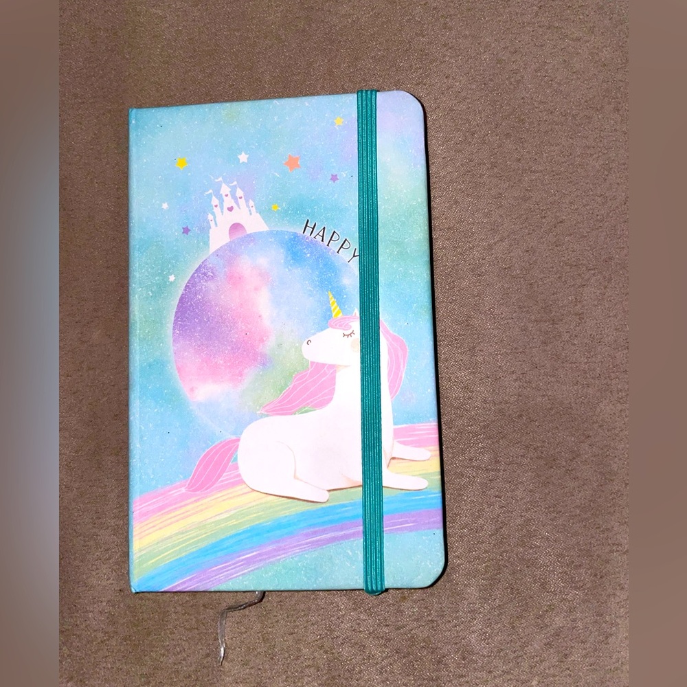2 New unicorn mini not book and magnet not pad for the refrigerator.